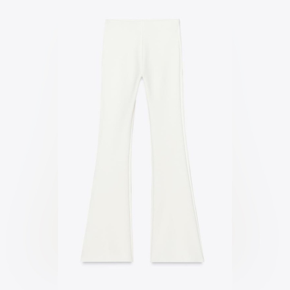 Zara STRETCH FLARE PANTS 5584/191 Size Small